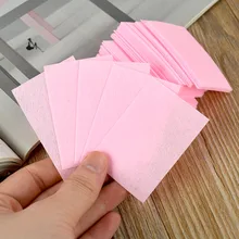 100Pcs/Lot Nail Art Wipes UV Gel Nail Polish Remover Cleaner Wipe Cotton Lint 2016 Hot Sale