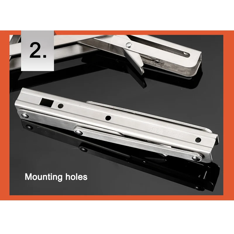 

2pcs Stainless Steel Folding Stand Table Bracket Shelf Bench 200kg Load Heavy LO88