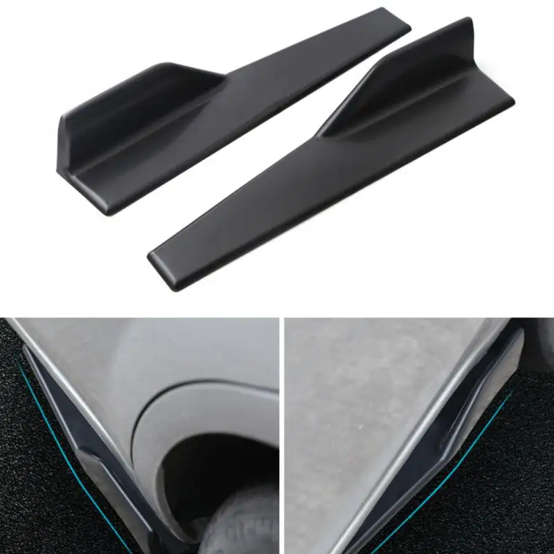 2 шт. 45 см Универсальный подходит для автомобиля черная боковая юбка рокер сплиттеры крылья Winglet