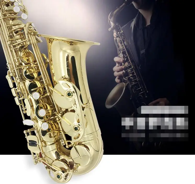 

Alto Saxophone lacquered gold alto Eb saxophone saxophone student grading