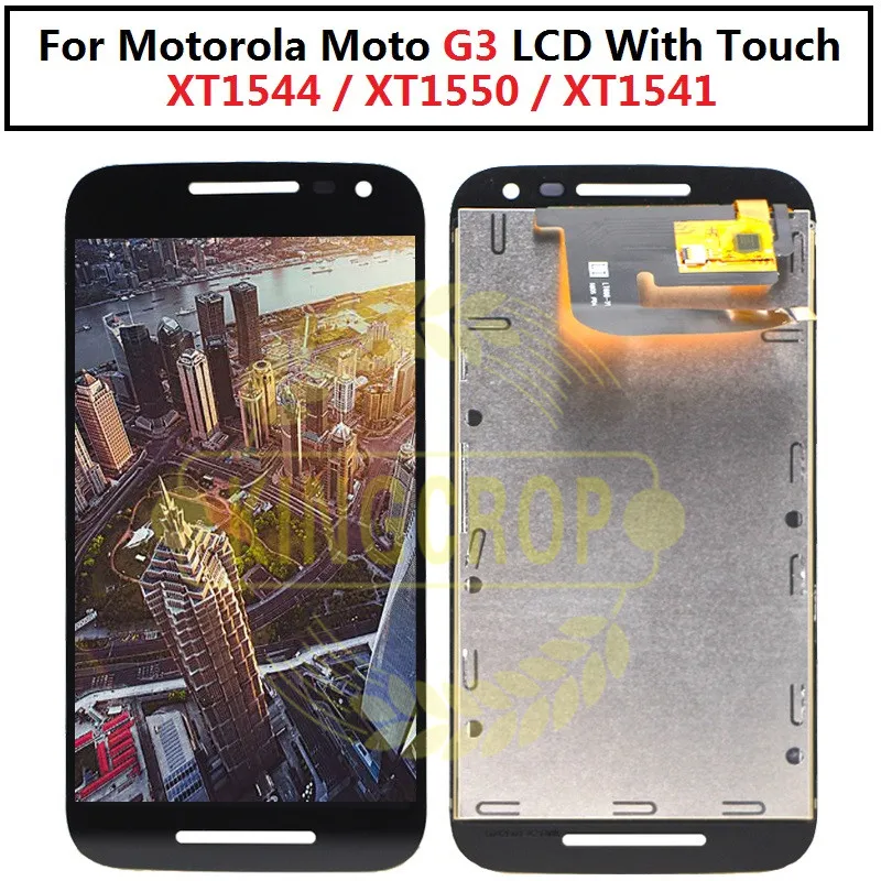 ЖК-дисплей 5 0 дюйма для Motorola Moto G3 сенсорный экран замена MOTO дисплей G 3rd XT1544 XT1550 XT1541