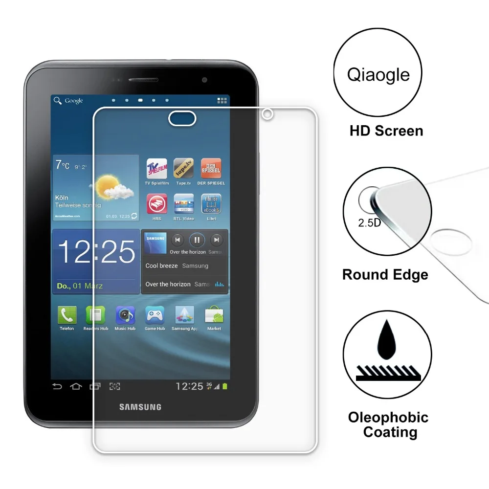 Tempered Glass Protection Film For Samsung Galaxy Tab 2 7.0 inch P3100 /  P3110 Tempered Glass