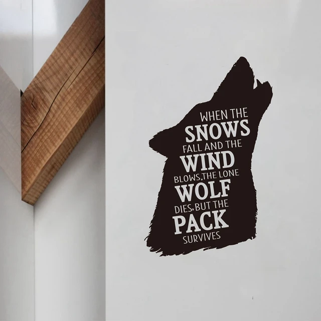 Game of Thrones House Stark Quote Vinyl Wall Decal Sticker