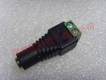 

Free shipping For DC 5.5*2.1 mother head monitoring power supply plug free welding lock screw terminal connection terminal