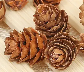 

20PCS Wooden Natural Pinecone Christmas Tree Hanging DIY 3D Vivid Pine Cones Ornaments Party Christmas Decor Home Decors