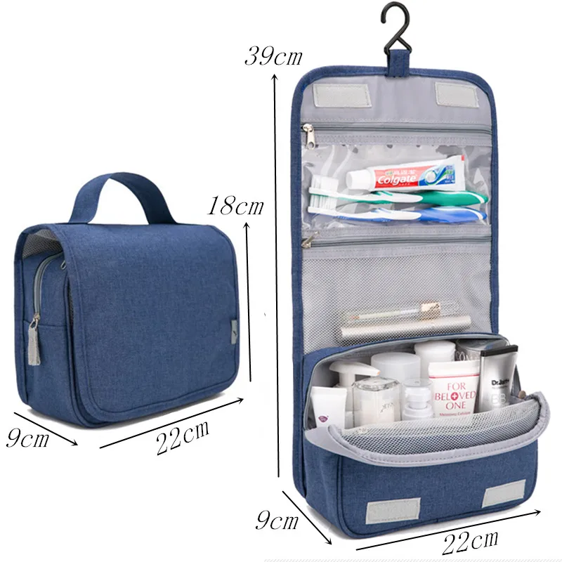 النساء السفر المحمولة جمالك التجميل أكياس الرجال عالية الجودة ماكياج حقيبة مستحضرات تجميل الحمام شنقا Organayzer المكياج غسل حقيبة