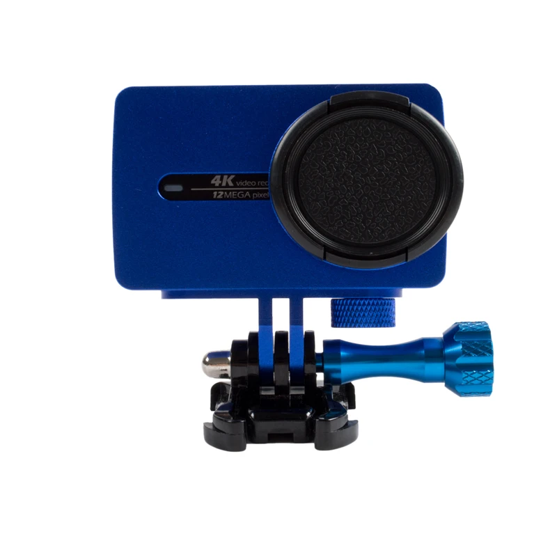 Metal Frame Protective Housing Case With lens cap For Xiaomi Yi 2 Xiaoyi 2 4K Action Sport Camera Accessories CNC Aluminum Cover (8)