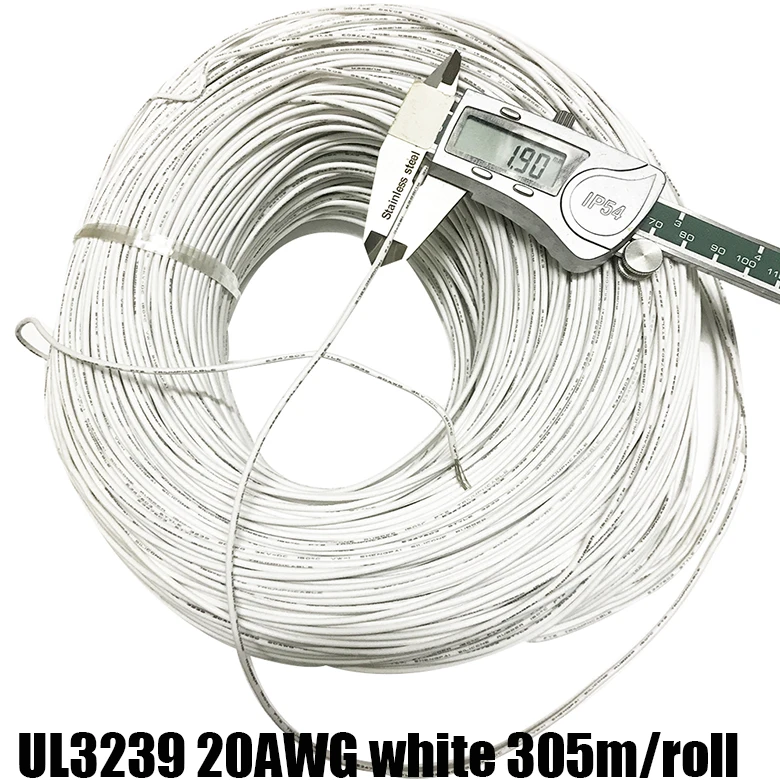 20AWG 22AWG UL3239 3kV 200C 5 метров оберточная луженая медная силиконовая резиновая Изолированная Многожильная оплетка светодиодный провод SR кабель Шнур