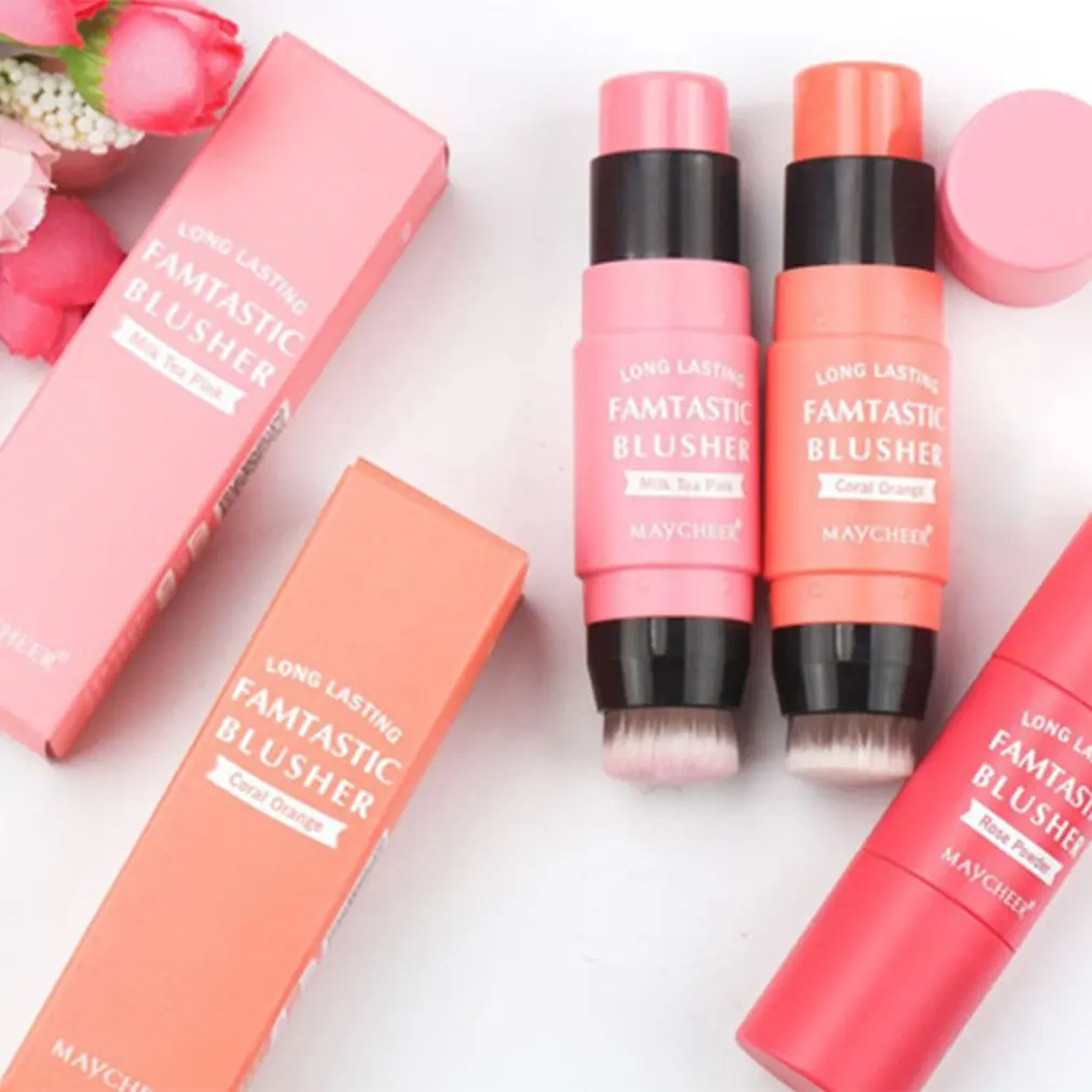 

Blush Stick Waterproof Moisturizing Long-lasting Blusher Brighten Skin Colour Moisturizing Multifunctional Highlighter