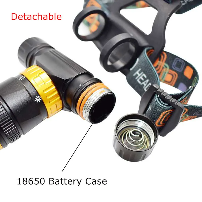 3800 lumen XML T6 diving headlamp 3