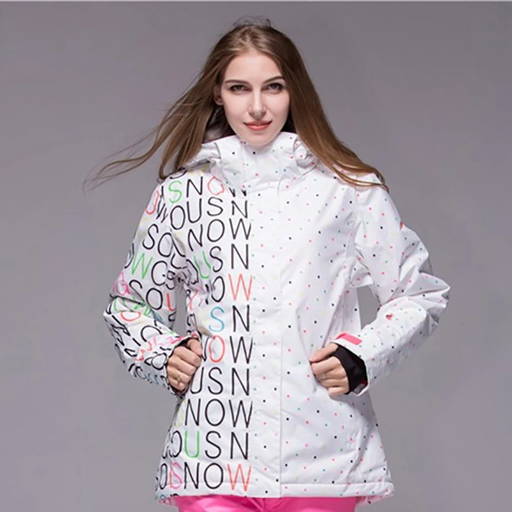 Black White Plus Size Female Cheap Snowboard Jacket Winter Women Gsou Snow Ski Jackets Outdoor ...