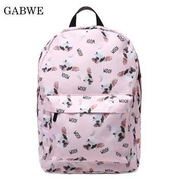 

GABWE Animal Bag Pack 3D Printing Bag Bookbag Softback School Backpacks Bag For Women Girls Fashion Back Pack Travel Bts Mochila
