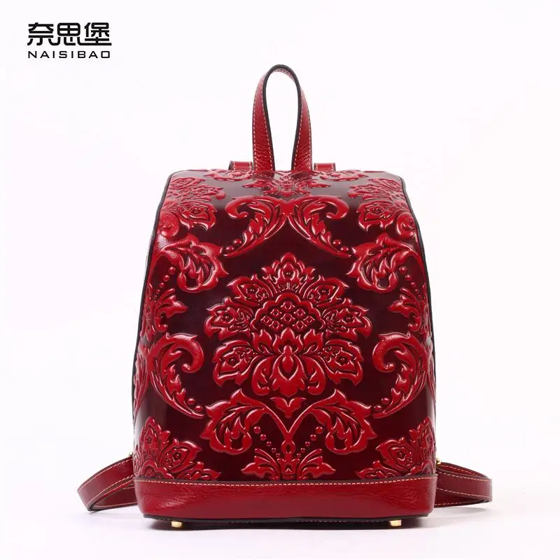 NAISIBAO2016 new high quality luxury fashion brand shoulder bag counter genuine leather bag famous brand women