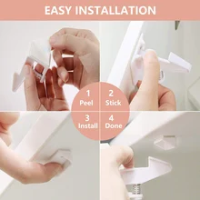 10 шт. Детские замки для защитного шкафа детские защитные замки для шкафов выдвижные ящики с клеем S7JN