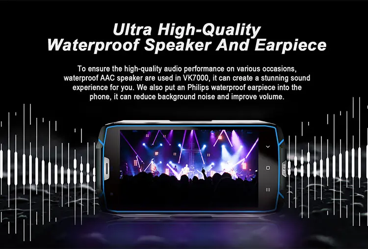 VKWORLD VK7000 4GB RAM 64GB ROM MTK6750T 1.5GHz Octa Core 5.2 Inch Incell Corning Gorilla Glass 5 HD Screen IP68 Waterproof Dual Camera Android 8.0 4G LTE Smartphone