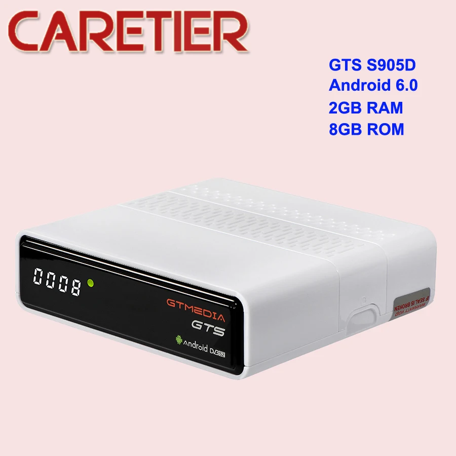 Freesat GTmedia GTS DVB S2 цифра спутниковый телевизионный ресивер Amlogic S905D Android 6 0 комбо ТВ