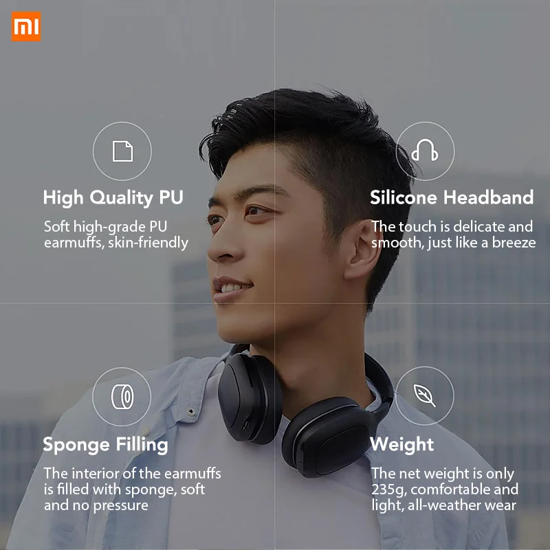  Original Xiaomi Mi Bluetooth Headphone Xiomi Headset 40mm Dynamic Driver AptX Bass Stereo Headset w