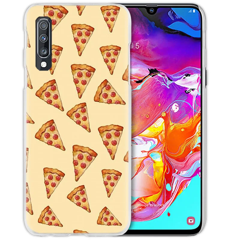 Цветной чехол для samsung Galaxy A50 A70 A20e A40 A30 A20 A10 A8 A6 Plus A9 A7 жесткий прозрачный чехол для телефона из поликарбоната