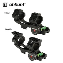 Ohhunt тактическое кольцо для прицела 30 мм 25,4 мм Пикатинни Крепление двунаправленный Смещенный кронштейн с нижним пузырьковым уровнем для винтовки