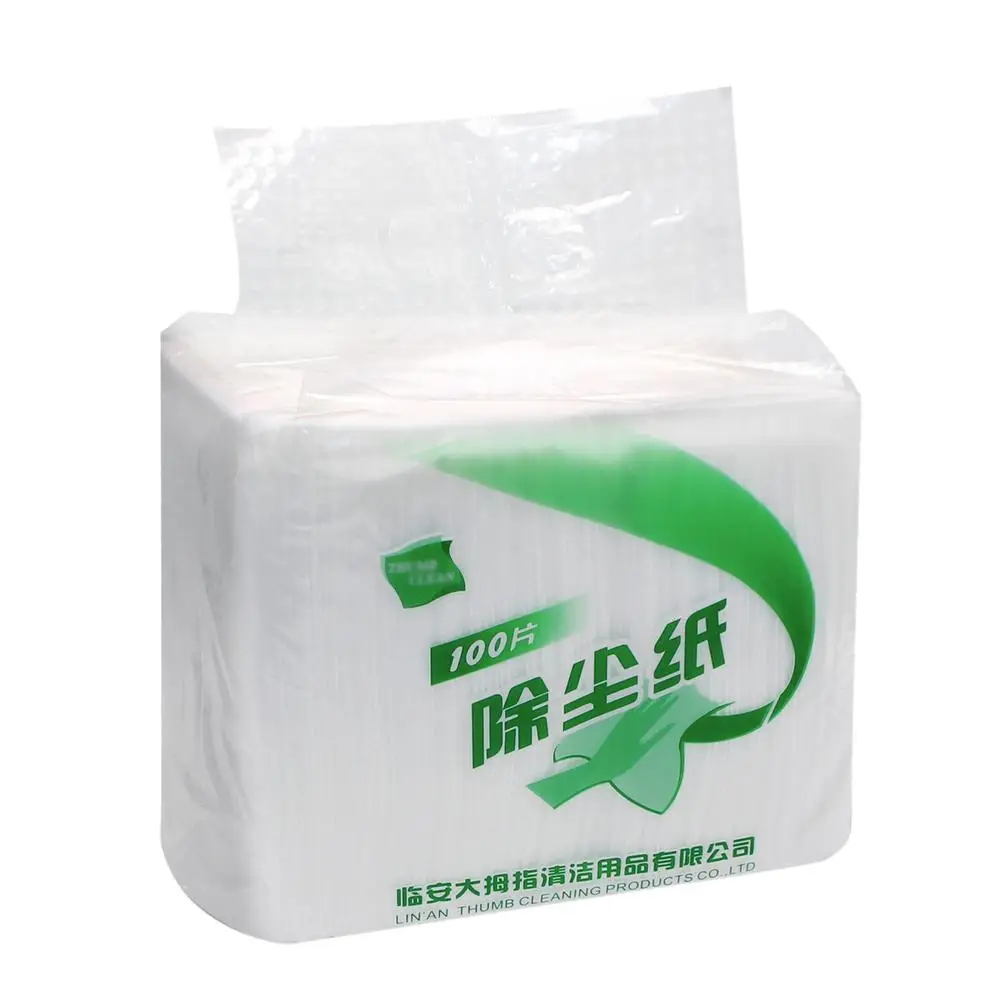 

100PCS Electrostatic Dust Collection Paper Nonwoven Dust Absorbing Mop Replacement Dusting Paper Home Clean Tool