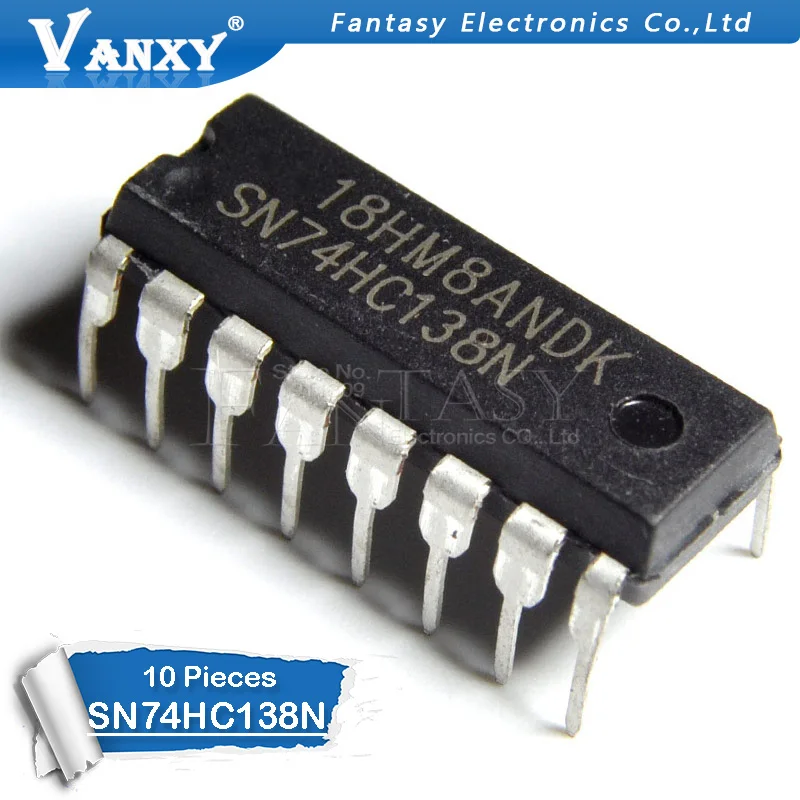 

10PCS SN74HC138N DIP16 SN74HC138 DIP 74HC138N 74HC138 DIP-16 new and original IC