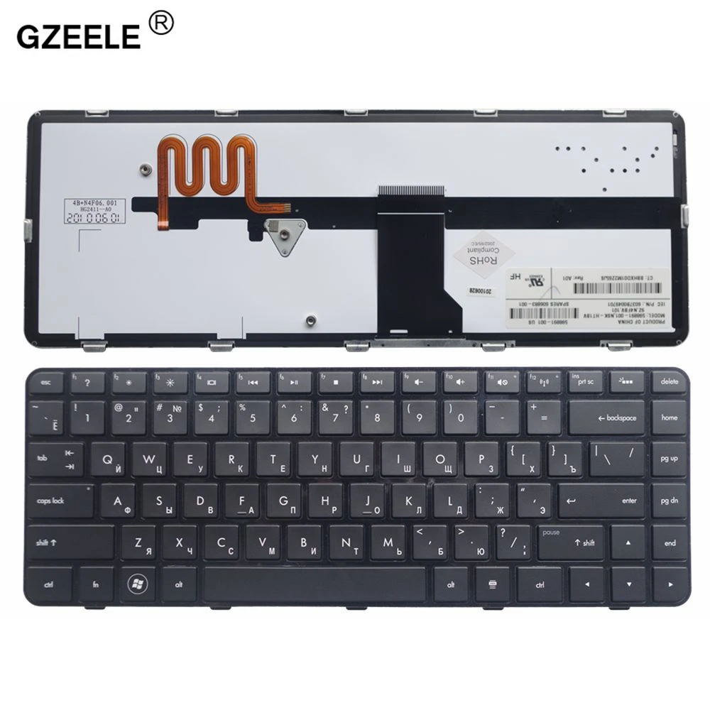 Русская клавиатура для ноутбука GZEELE HP DM4-1020 1021 1022TX 1001TU 1116 1117 1118 DM4 DM4-1000 DM4-2000 RU с