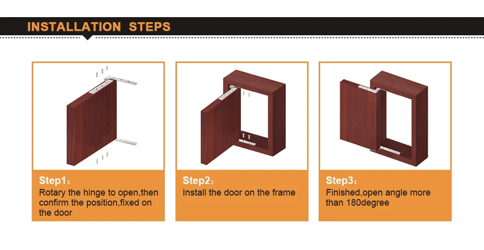 Шарнир для шкафа из нержавеющей стали, скрытый шарнир 180 градусов, Поворотный шарнир для шкафа