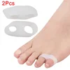 1 Pair Silicone Gel Little Toe Thumb Straightener Separator Double Loop Corrector Toe Separator Foot Care Orthopedic Supplies SK ► Photo 1/6