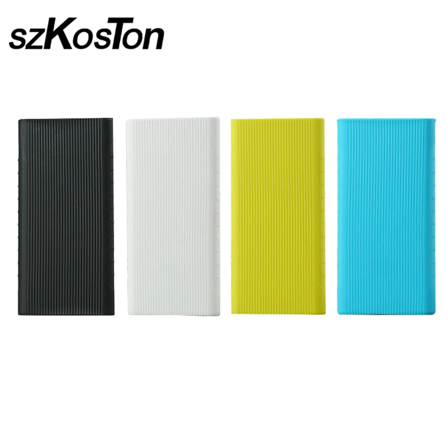

Silicone Case Cover for Xiaomi Power bank 2 Pro 10000 mAh Dual USB Port Protector Case for Xiaomi Power Bank Cover Cases