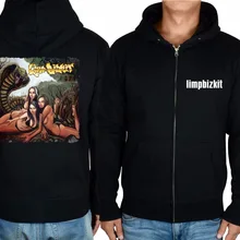 Молния Sudadera змея Сексуальная иллюстрация Limp Bizkit хлопок группа рок худи, зимняя куртка группа панк свитер в стиле хеви-метал