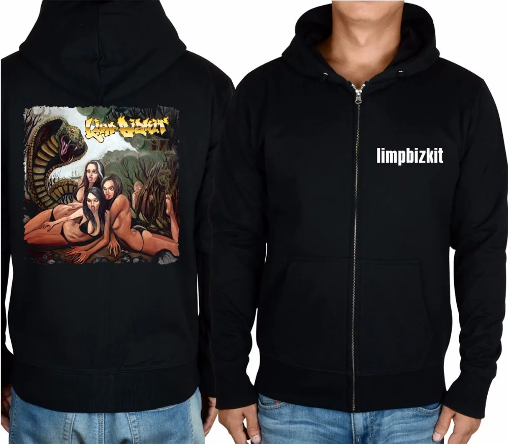 Свитер на молнии с изображением змеи соблазнительное изображение Limp Bizkit