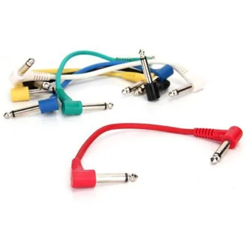 

2019 New 6pcs/set Wire Copper durable Portable Cable Cord Plug Jack Guitar Effects Pedal Patch Instrument Accessories