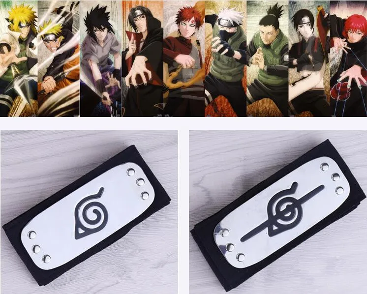 

95cm Naruto headband leaf village cosplay 1:1 toys 2016 New Anime Naruto Kakashi Itachi akatsuki madara headband Action Toy