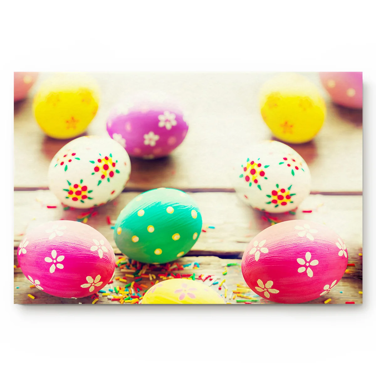 Colorful Easter Eggs Under A Pet Water Food Bowl Bathroom Accessories Set Dirt Debris Mud Trapper Boot Shoes Scraper Area Runner | Дом и сад