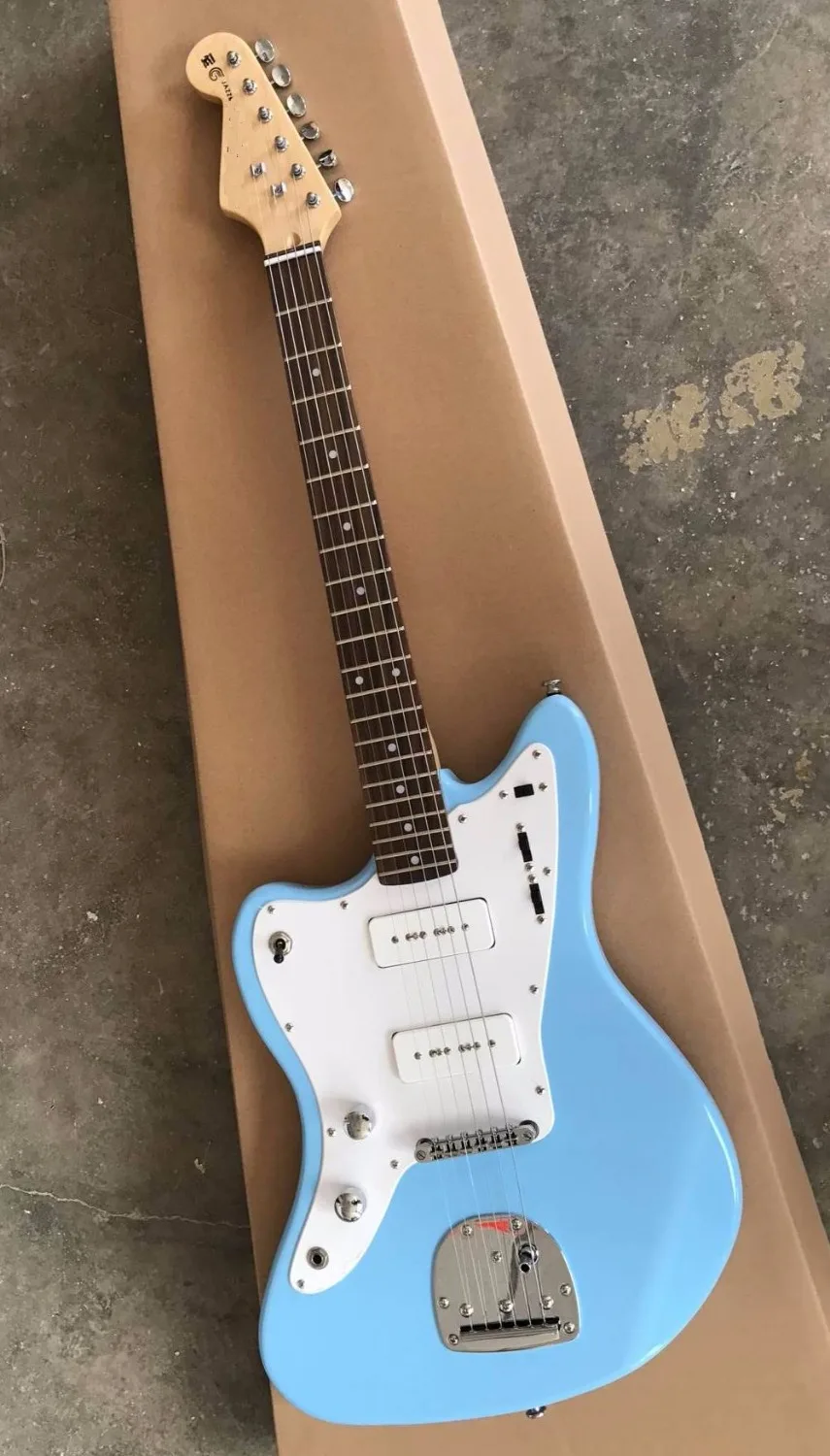 

New Arrival Left Handed Upscale electric guitar In Light Blue 170429