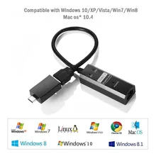 USB Network Adapter USB 3.0 to 10/100/1000 Network AdapterFast Ethernet Adapter with USB-C Adapte Apple Computer