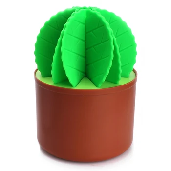 

Table Decoration Cactus Bonsai Shape Silicone Coasters Set Table Mat