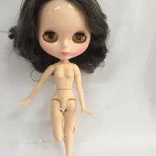 Стоимость кукла с гибкими суставами Обнаженная Blyth кукла, серые волосы фабричная кукла, подходит для DIY Изменить игрушка BJD для девочек