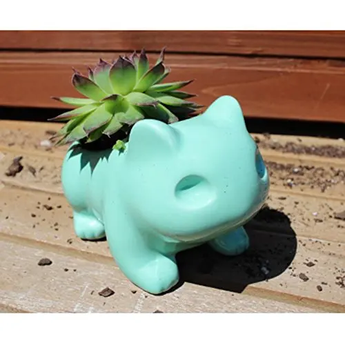 Homies Bulbasaur суккулентная плантатор Kawaii керамический цветочный горшок милый белый/зеленый горшок для цветов с отверстием милый дропшиппинг