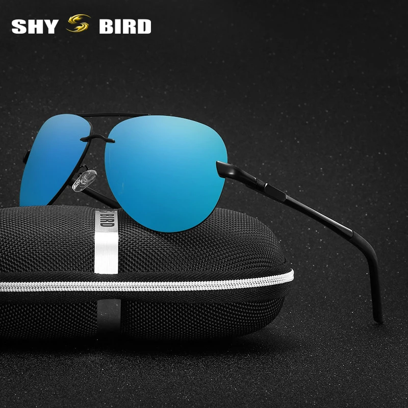 New tech aviator sunglasses anti reflective a clear visibility polarized lens cool men's driving