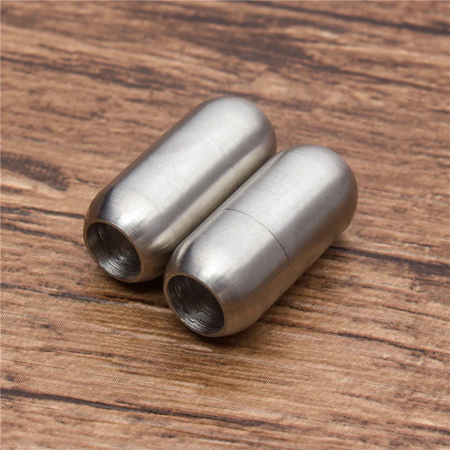 

XQNI Simple Design Magnetic Stainless Steel Button 2pcs DIY Leather Bracelet For Men&Women Combination Jewelry Accessories Gift
