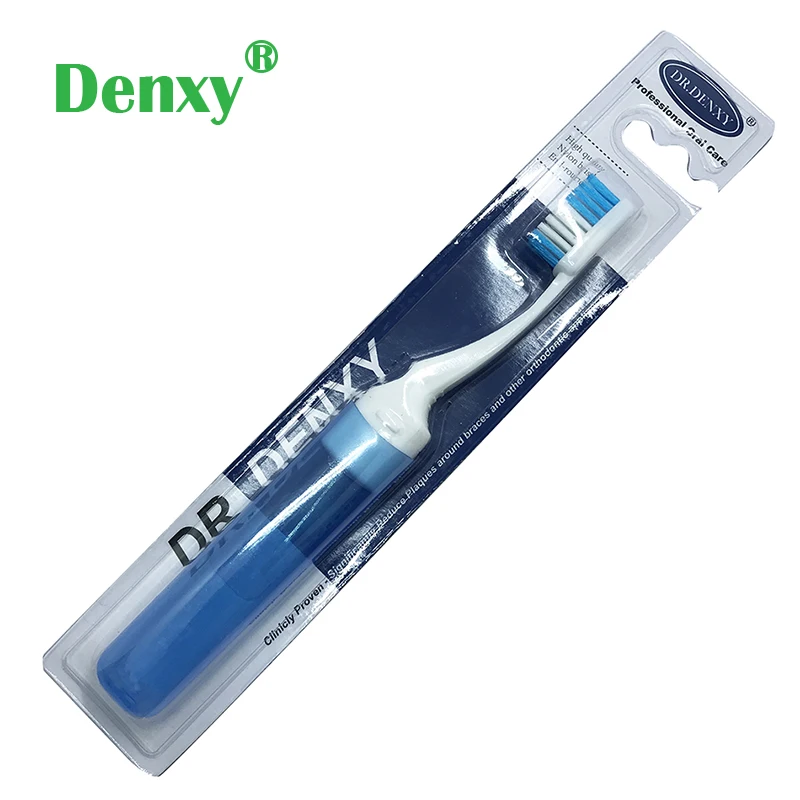 Denxy 6 pcs Adult Orthodontic Tooth Brushes  V Trim Soft Dental Toothbrush For Clean teeth with Dental Braces Travel Toothbrush