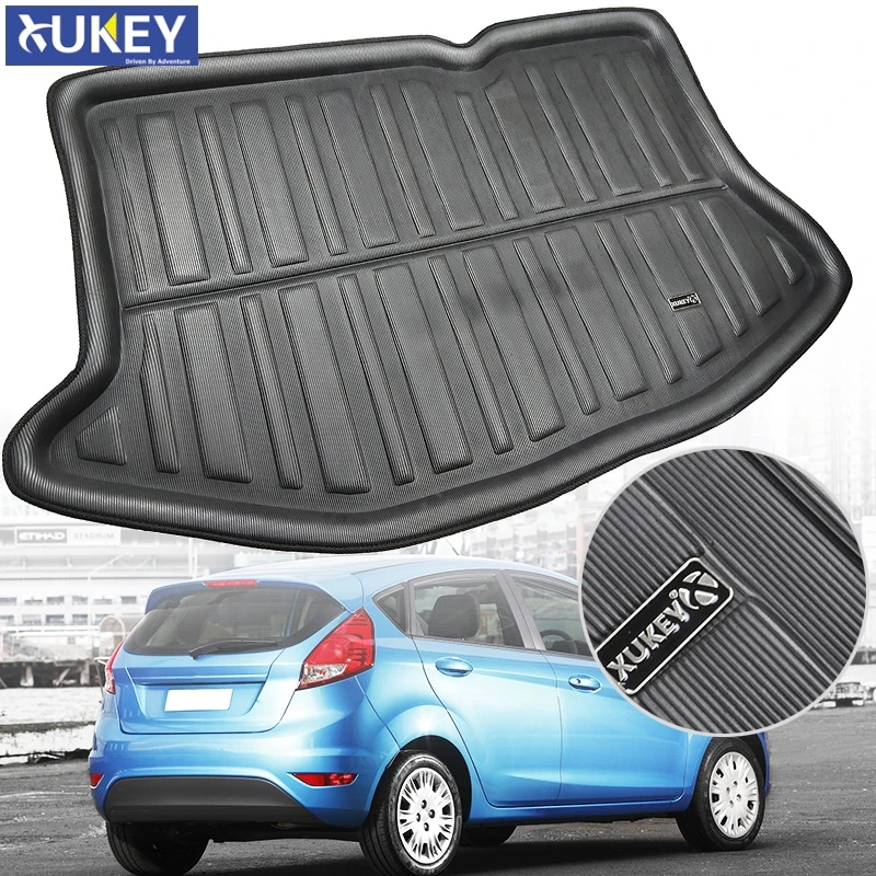 Коврик для багажника Ford Fiesta подкладка хэтчбека 2009 2017 коврик напольный ковер