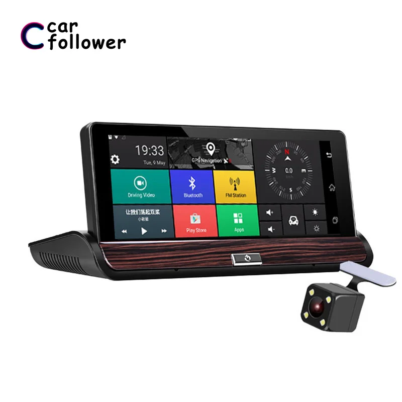 Видеорегистратор Full HD 1080P с сенсорным экраном 7 дюймов 3G Wi Fi Android 5 1 GPS навигация