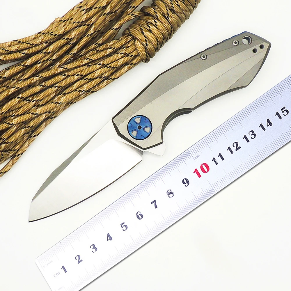 Складные ножи ZZSQ 0456 лезвие CTS 204P шариковый подшипник с титановой ручкой нож для