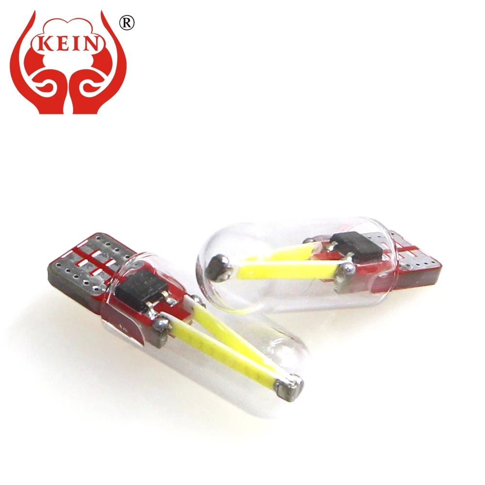 KEIN 10 шт. T10 LED W5W Светодиодная лампа накаливания COB 194 168 501 Автомобильная боковая для