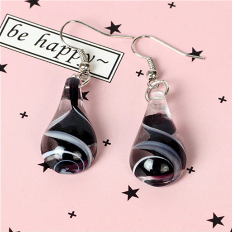 New Fashion Water Drop Earrings Glass Flowers Ethnic Bohemia Dangle Earrings for Women Girl Jewelry Accessories wedding Gifts Fashion Jewelry