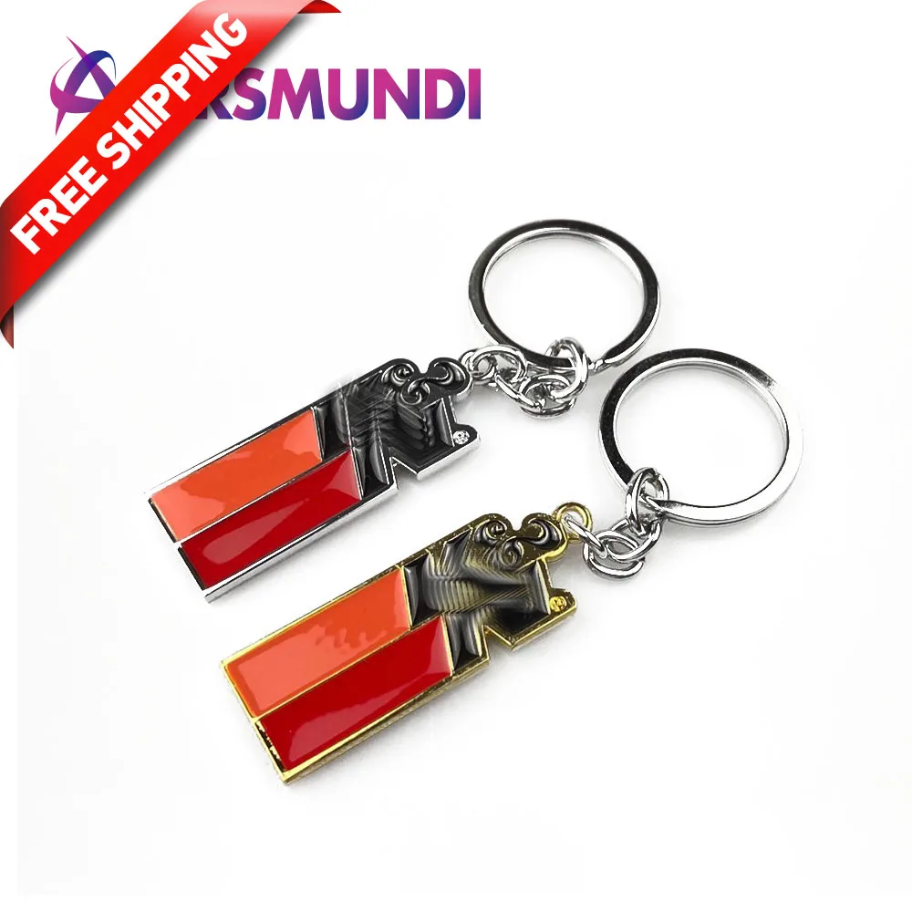 

free shipping one pcs 3D racing car keychain key chain turbo K creat keyring key ring for BMW AUDI VW honda with logo