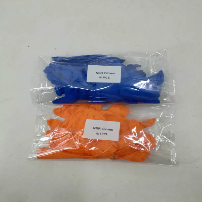 NBR латексные прочные одноразовые перчатки 10 или 50 шт мешок для еды Дома Чистящие противоскользящие Гольфы от Шанхайской фабрики