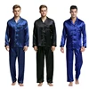 Tony&Candice Men's Stain Silk Pajama Set Men Pajamas Silk Sleepwear Men Sexy Modern Style Soft Cozy Satin Nightgown Men Summer ► Photo 2/6